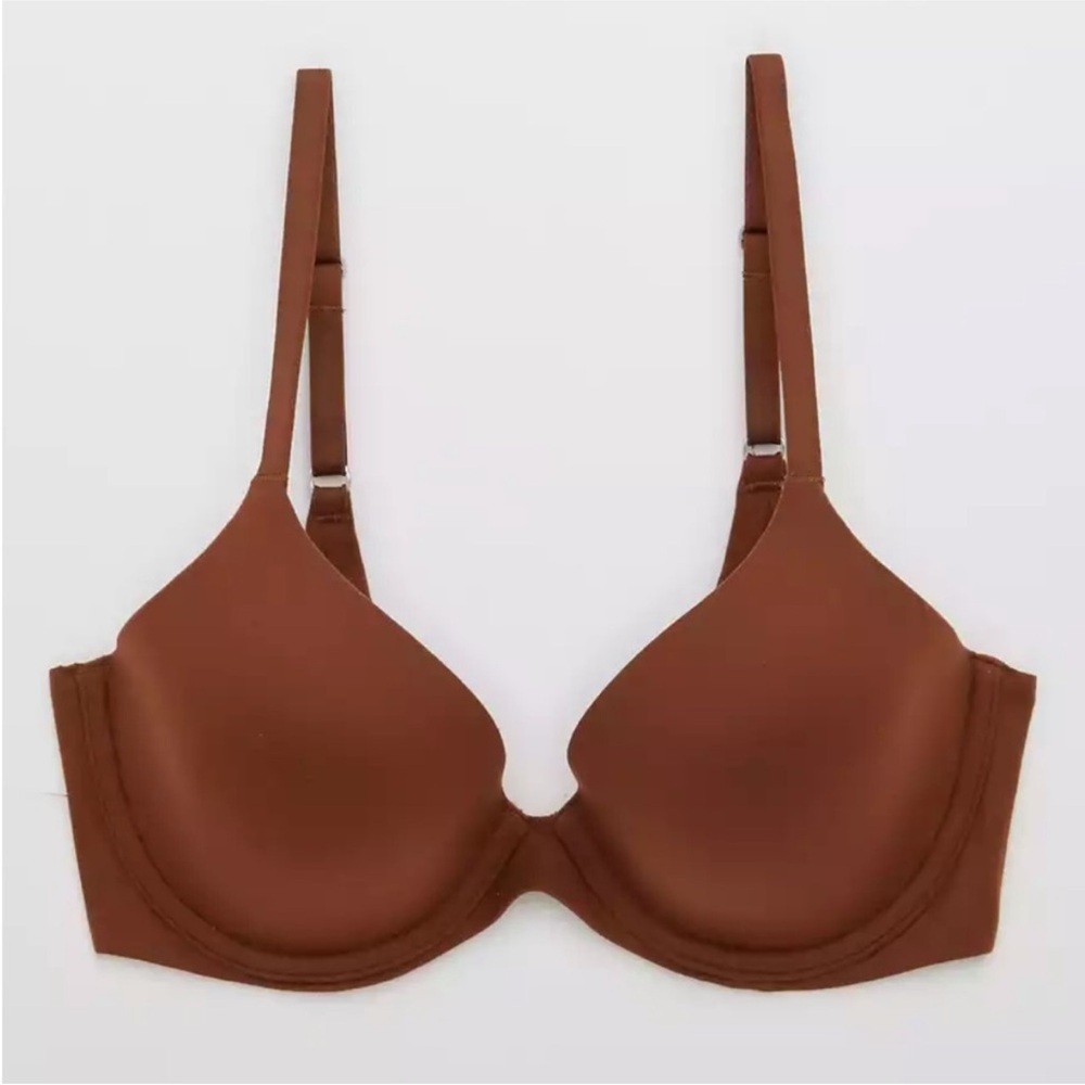 Aerie Real Sunnie Full Coverage Lightly Lined Bra Chocolate Brown 36B NWT
